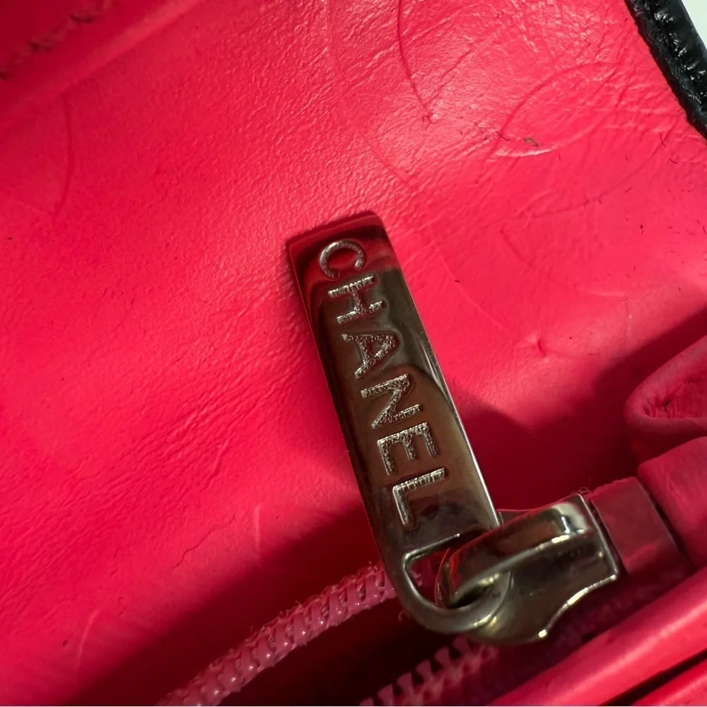 CHANEL Cambon Black Quilted Leather Wallet